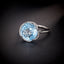 14K GOLD 7.17 CTW NATURAL TOPAZ & DIAMOND RING
