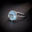 14K GOLD 7.17 CTW NATURAL TOPAZ & DIAMOND RING