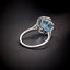 14K GOLD 7.17 CTW NATURAL TOPAZ & DIAMOND RING