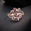 14K GOLD 0.58 CTW NATURAL RUBY & DIAMOND RING