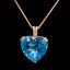 14K GOLD 24.68 CT NATURAL TOPAZ & DIAMOND PENDANT( WITHOUT CHAIN )