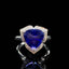 14K GOLD 4.5 CT NATURAL TANZANITE & DIAMOND RING