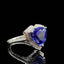 14K GOLD 4.5 CT NATURAL TANZANITE & DIAMOND RING