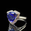 14K GOLD 4.5 CT NATURAL TANZANITE & DIAMOND RING