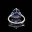 14K GOLD 4.5 CT NATURAL TANZANITE & DIAMOND RING