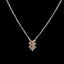14K GOLD 0.11 CT NATURAL H DIAMOND NECKLACE