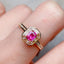 14K GOLD 0.50 CT NATURAL RUBY & SAPPHIRE RING