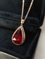 14K GOLD 7.00 CT NATURAL TOURMALINE & DIAMOND PENDANT( WITHOUT CHAIN )
