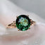 14K GOLD 1.85 CT NATURAL TOURMALINE & DIAMOND RING