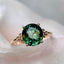 14K GOLD 1.85 CT NATURAL TOURMALINE & DIAMOND RING
