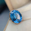 14K GOLD 17.05 CT NATURAL TOPAZ & DIAMOND RING