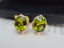 14K GOLD 7.60 CT NATURAL TOURMALINE & DIAMOND EARRINGS
