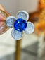 14K GOLD 4.26 CT NATURAL SAPPHIRE & DIAMOND RING