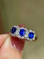 14K GOLD 1.70 CTW NATURAL SAPPHIRE & DIAMOND RING