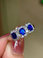 14K GOLD 1.70 CTW NATURAL SAPPHIRE & DIAMOND RING