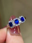 14K GOLD 1.70 CTW NATURAL SAPPHIRE & DIAMOND RING