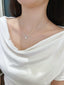 GIA CERTIFIED 14K GOLD 0.68 CTW NATURAL F VS2 HEART DIAMOND NECKLACE