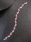14K GOLD 6.78 CTW NATURAL RUBY & DIAMOND BRACELET