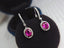 14K GOLD 2.15 CT NATURAL RUBY & DIAMOND EARRINGS