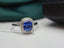 14K GOLD 1.25 CT NATURAL SAPPHIRE & DIAMOND RING
