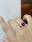 14K GOLD 2.60 CT NATURAL TOURMALINE & DIAMOND RING
