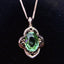14K GOLD 5.00 CT NATURAL TOURMALINE & DIAMOND PENDANT( WITHOUT CHAIN )
