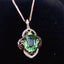 14K GOLD 5.00 CT NATURAL TOURMALINE & DIAMOND PENDANT( WITHOUT CHAIN )