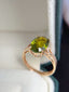 14K GOLD 4.00 CT NATURAL TOURMALINE & DIAMOND RING