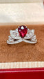 14K GOLD 1.42 CTW NATURAL RUBY & DIAMOND RING
