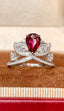14K GOLD 1.42 CTW NATURAL RUBY & DIAMOND RING