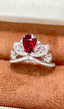 14K GOLD 1.42 CTW NATURAL RUBY & DIAMOND RING
