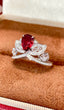 14K GOLD 1.42 CTW NATURAL RUBY & DIAMOND RING