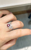 14K GOLD 1.42 CTW NATURAL RUBY & DIAMOND RING