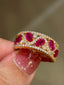 14K GOLD 1.82 CTW NATURAL RUBY & DIAMOND RING