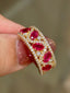 14K GOLD 1.82 CTW NATURAL RUBY & DIAMOND RING
