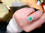 14K GOLD 1.1 CT VIVID GREEN NATURAL EMERALD & DIAMOND RING