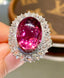 14K GOLD 6.15 CT NATURAL TOURMALINE & DIAMOND & SAPPHIRE RING