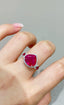 14K GOLD 4.71 CTW NATURAL TOURMALINE & RUBY RING