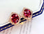 14K GOLD 3.5 CT NATURAL TOURMALINE & DIAMOND EARRINGS