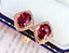14K GOLD 3.5 CT NATURAL TOURMALINE & DIAMOND EARRINGS
