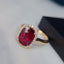14K GOLD 2.70 CT NATURAL TOURMALINE & DIAMOND RING