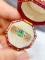14K GOLD 0.50 CT NATURAL EMERALD RING
