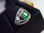 14K GOLD 1.60 CT VIVID GREEN NATURAL EMERALD & DIAMOND RING