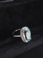 14K GOLD 3.50 CT NATURAL AQUAMARINE & DIAMOND RING