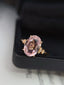 14K GOLD 3.35 CT NATURAL TOURMALINE & DIAMOND RING