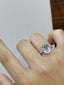 14K GOLD 4.50 CT NATURAL AQUAMARINE RING