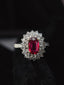 14K GOLD 1.96 CTW NATURAL RUBY & DIAMOND RING/PENDANT( WITHOUT CHAIN )