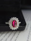 14K GOLD 1.96 CTW NATURAL RUBY & DIAMOND RING/PENDANT( WITHOUT CHAIN )