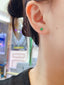 14K GOLD 1.00 CT NATURAL EMERALD EARRINGS