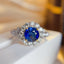 14K GOLD 2.47 CTW NATURAL SAPPHIRE & DIAMOND RING